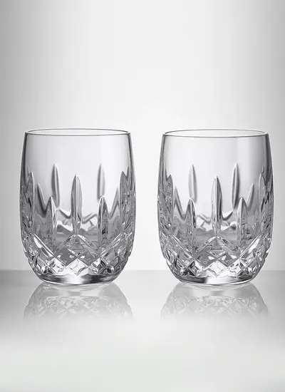 Waterford Crystal Lismore Straight Tumbler Glass Pair